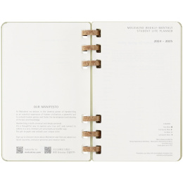 Spiral Planner 12M Hard Cover Large Kiwi Green i gruppen  Papir & Blokk / Kalendere / 12 md kalendere hos Pen Store (132588)