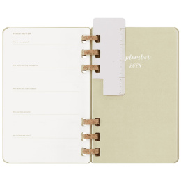 Spiral Planner 12M Hard Cover Large Kiwi Green i gruppen  Papir & Blokk / Kalendere / 12 md kalendere hos Pen Store (132588)