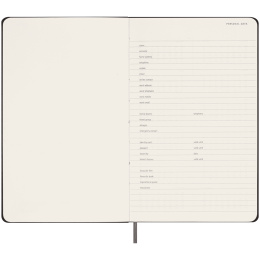 Kalender Udattert WeekNote Large Black  i gruppen  Papir & Blokk / Kalendere / 12 md kalendere hos Pen Store (132589)