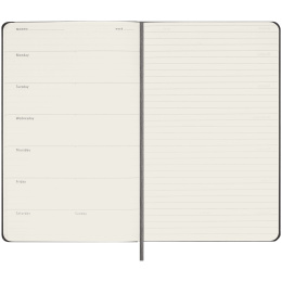 Kalender Udattert WeekNote Large Black  i gruppen  Papir & Blokk / Kalendere / 12 md kalendere hos Pen Store (132589)