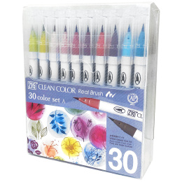 Clean Color Real Brush 30-set A i gruppen Penner / Kunstnerpenner / Penselpenner hos Pen Store (132604)