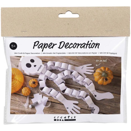 Mini DIY-sett med papirdekorasjon Skjelett (5 år+) i gruppen Hobby & Kreativitet / Høytider og sesong / Halloween hos Pen Store (132625)