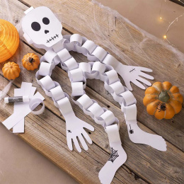 Mini DIY-sett med papirdekorasjon Skjelett (5 år+) i gruppen Hobby & Kreativitet / Høytider og sesong / Halloween hos Pen Store (132625)