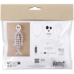 Mini DIY-sett med papirdekorasjon Skjelett (5 år+) i gruppen Hobby & Kreativitet / Høytider og sesong / Halloween hos Pen Store (132625)