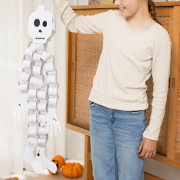 Mini DIY-sett med papirdekorasjon Skjelett (5 år+) i gruppen Hobby & Kreativitet / Høytider og sesong / Halloween hos Pen Store (132625)