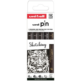 Pin Fineliner 5-set Sketching i gruppen Penner / Skrive / Fineliners hos Pen Store (132729)