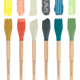 Catalyst Malerverktøy silicone langt skaft No 5 30 mm Orange i gruppen Kunstnermateriell / Studio / Malekniver hos Pen Store (132798)