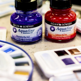 Intro Ink Aquarelle set 6 x 29,5 ml i gruppen Kunstnermateriell / Kunstnerfarge / Akvarellmaling / Flytende akvarellmaling hos Pen Store (132932)