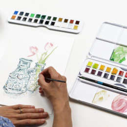 Akvarellfarge Studio 48 ½ - koppar i gruppen Kunstnermateriell / Kunstnerfarge / Akvarellmaling / Akvarellmaling i kopp hos Pen Store (132940)