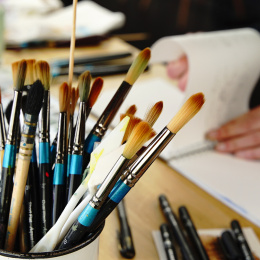 Watercolor brush series 85 Round Nr 10 i gruppen Kunstnermateriell / Pensler /  Akvarellpensler hos Pen Store (132956)