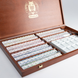 Horadam Aquarell Wood 140-set i gruppen Kunstnermateriell / Kunstnerfarge / Akvarellmaling / Akvarellmaling i kopp hos Pen Store (132973)