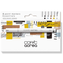 Acrea Paint Marker 6-set Essential Colours i gruppen Penner / Kunstnerpenner / Illustrasjonmarkers hos Pen Store (133045)