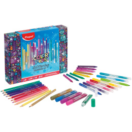 Color'Peps Glitrende fargeleggingssett 31 deler i gruppen Kids / Barnepenner / Fargeblyanter for barn hos Pen Store (133075)