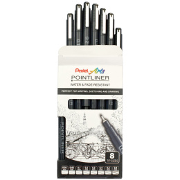 Pointliner 8-sett i gruppen Penner / Skrive / Fineliners hos Pen Store (133077)