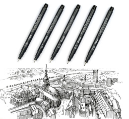 Pointliner 8-sett i gruppen Penner / Skrive / Fineliners hos Pen Store (133077)