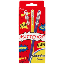 Mattehop Gelpenn Original Colours 7-pakk i gruppen Penner / Skrive / Gelpenner hos Pen Store (133079)