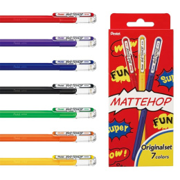 Mattehop Gelpenn Original Colours 7-pakk i gruppen Penner / Skrive / Gelpenner hos Pen Store (133079)