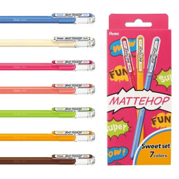 Mattehop Gelpenn Sweet Colours 7-pakk i gruppen Penner / Skrive / Gelpenner hos Pen Store (133080)