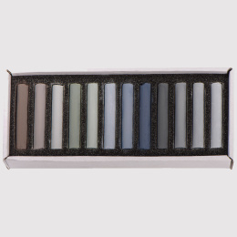 Soft Pastels Grey 12-set i gruppen Kunstnermateriell / Kritt og blyanter / Pastellkritt hos Pen Store (133365)