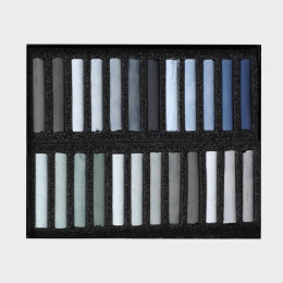 Soft Pastels Grey 24-set i gruppen Kunstnermateriell / Kritt og blyanter / Pastellkritt hos Pen Store (133369)