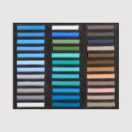 Soft Pastels Marine 36-set i gruppen Kunstnermateriell / Kritt og blyanter / Pastellkritt hos Pen Store (133375)