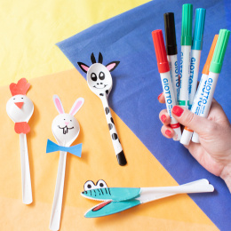 Decor Materials Paint Markers 12-pakk i gruppen Kids / Barnepenner / 5 år+ hos Pen Store (133760)