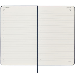 12M Daily Kalender 2025 Hardcover Large Sapphire Blue i gruppen  Papir & Blokk / Kalendere / 12 md kalendere hos Pen Store (133766)