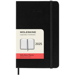 12M Daily Kalender 2025 Hardcover Pocket Black i gruppen  Papir & Blokk / Kalendere / 12 md kalendere hos Pen Store (133770)