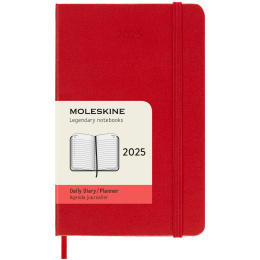 12M Daily Kalender 2025 Hardcover Pocket Red i gruppen  Papir & Blokk / Kalendere / 12 md kalendere hos Pen Store (133773)