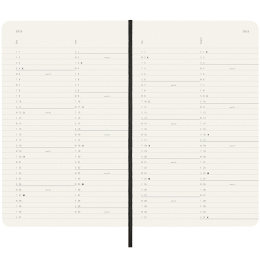 12M Monthly Kalender 2025 Softcover Large Black i gruppen  Papir & Blokk / Kalendere / 12 md kalendere hos Pen Store (133777)