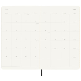 12M Monthly Kalender 2025 Softcover Large Black i gruppen  Papir & Blokk / Kalendere / 12 md kalendere hos Pen Store (133777)