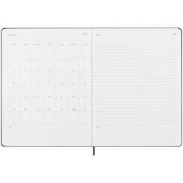 12M M+ Digital Planner Weekly Note 2025 XL Black i gruppen  Papir & Blokk / Kalendere /  Specialkalendere hos Pen Store (133782)