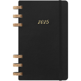 12M Spiral Planner 2025 Large Black i gruppen  Papir & Blokk / Kalendere / 12 md kalendere hos Pen Store (133784)