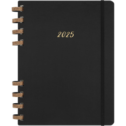 12M Spiral Planner 2025 XL Black i gruppen  Papir & Blokk / Kalendere / 12 md kalendere hos Pen Store (133785)