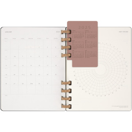 12M Spiral Planner 2025 XL Black i gruppen  Papir & Blokk / Kalendere / 12 md kalendere hos Pen Store (133785)