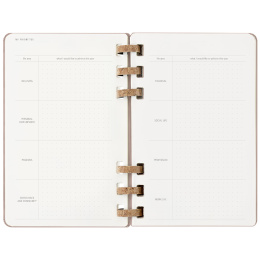 12M Spiral Planner 2025 Large Almond i gruppen  Papir & Blokk / Kalendere / 12 md kalendere hos Pen Store (133786)