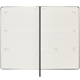 12M Weekly Planner Horizontal 2025 Hardcover Large Black i gruppen  Papir & Blokk / Kalendere / 12 md kalendere hos Pen Store (133788)