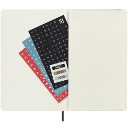 12M Weekly Notebook Horizontal 2025 Softcover Large Black i gruppen  Papir & Blokk / Kalendere / 12 md kalendere hos Pen Store (133789)