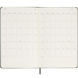 12M Weekly Notebook Hardcover 2025 Large Myrtle Green i gruppen  Papir & Blokk / Kalendere / 12 md kalendere hos Pen Store (133794)