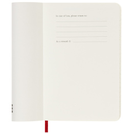 12M Weekly Notebook 2025 Hardcover Large Red i gruppen  Papir & Blokk / Kalendere / 12 md kalendere hos Pen Store (133797)