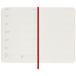 12M Weekly Notebook 2025 Hardcover Large Red i gruppen  Papir & Blokk / Kalendere / 12 md kalendere hos Pen Store (133797)