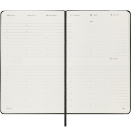 12M Weekly Planner Vertical Hardcover 2025 Large Black i gruppen  Papir & Blokk / Kalendere / 12 md kalendere hos Pen Store (133812)