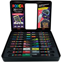 Posca Groovy Colours 20-sett i gruppen Penner / Kunstnerpenner / Akrylmarkers hos Pen Store (133851)