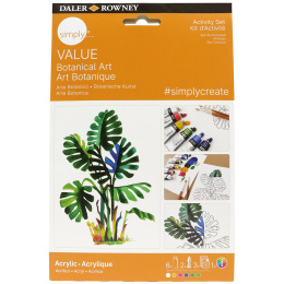 Simply Maling av planter med akrylmaling trinn for trinn i gruppen Kunstnermateriell / Kunstnerfarge / Akrylmaling hos Pen Store (133866)