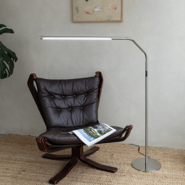 Slimline 4 Floor Lamp Brushed Steel i gruppen Hobby & Kreativitet / Hobbytilbehør / Belysning hos Pen Store (134054)