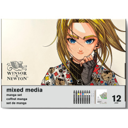 Mixed Media Graphic Art Manga 12-sett i gruppen Penner / Kunstnerpenner / Illustrasjonmarkers hos Pen Store (134063)