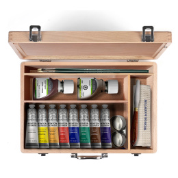 Galeria Acrylic Wooden Box 15-set i gruppen Kunstnermateriell / Kunstnerfarge / Akrylmaling hos Pen Store (134067)