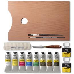 Galeria Acrylic Wooden Box 15-set i gruppen Kunstnermateriell / Kunstnerfarge / Akrylmaling hos Pen Store (134067)