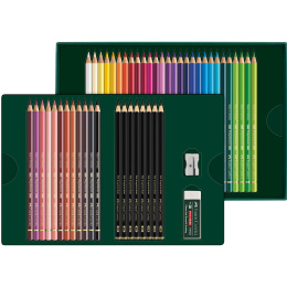 Polychromos & Pitt Graphite Matt Set 40 Fargeblyanter + 8 Grafittblyanter i gruppen Penner / Kunstnerpenner / Fargeblyanter hos Pen Store (134071)