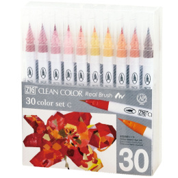 Clean Color Real Brush 30-set C i gruppen Penner / Kunstnerpenner / Penselpenner hos Pen Store (134101)